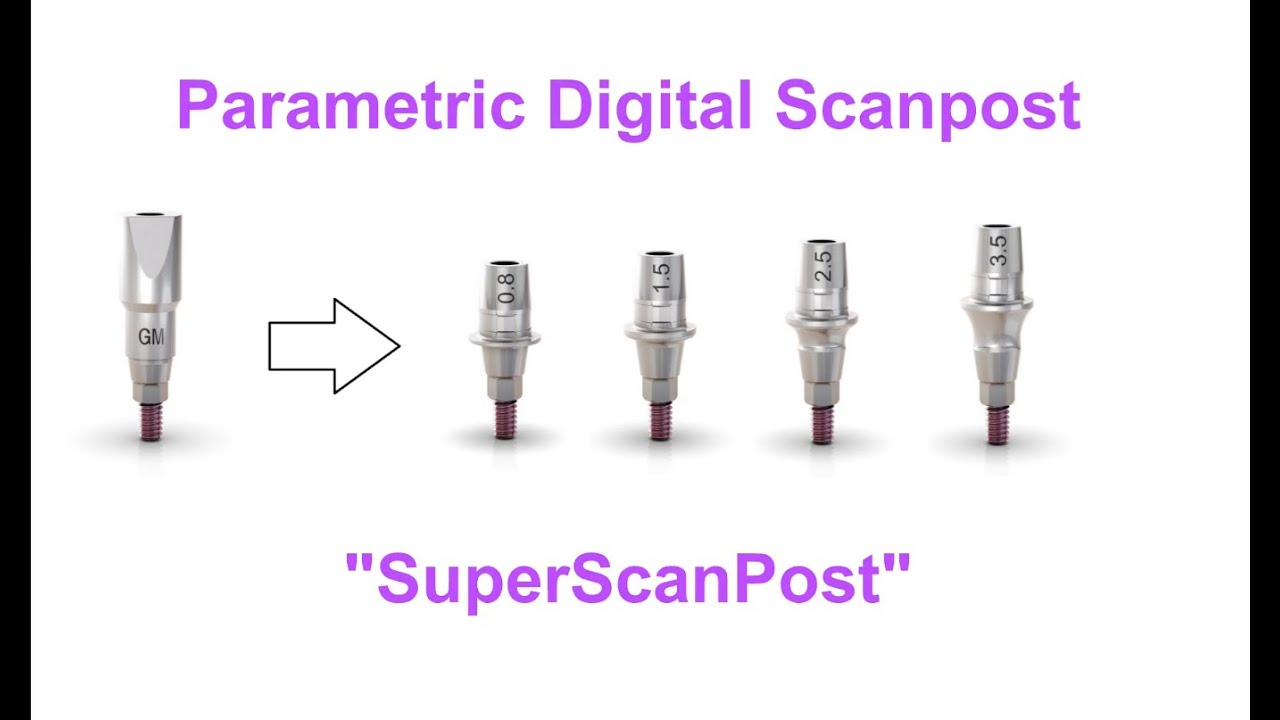 CEREC Workflow for Neodent GM with SuperScanPost and Sirona Cerec Scanbody STL
