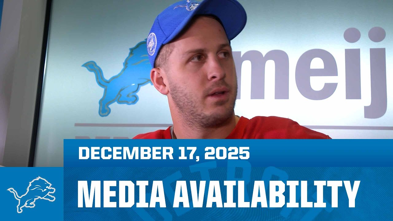 Jared Goff and Aidan Hutchinson meet with the media | December 17, 2025