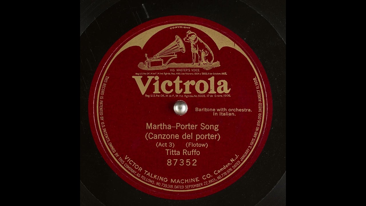 Martha - Porter Song (Canzone del porter) - Titta Ruffo