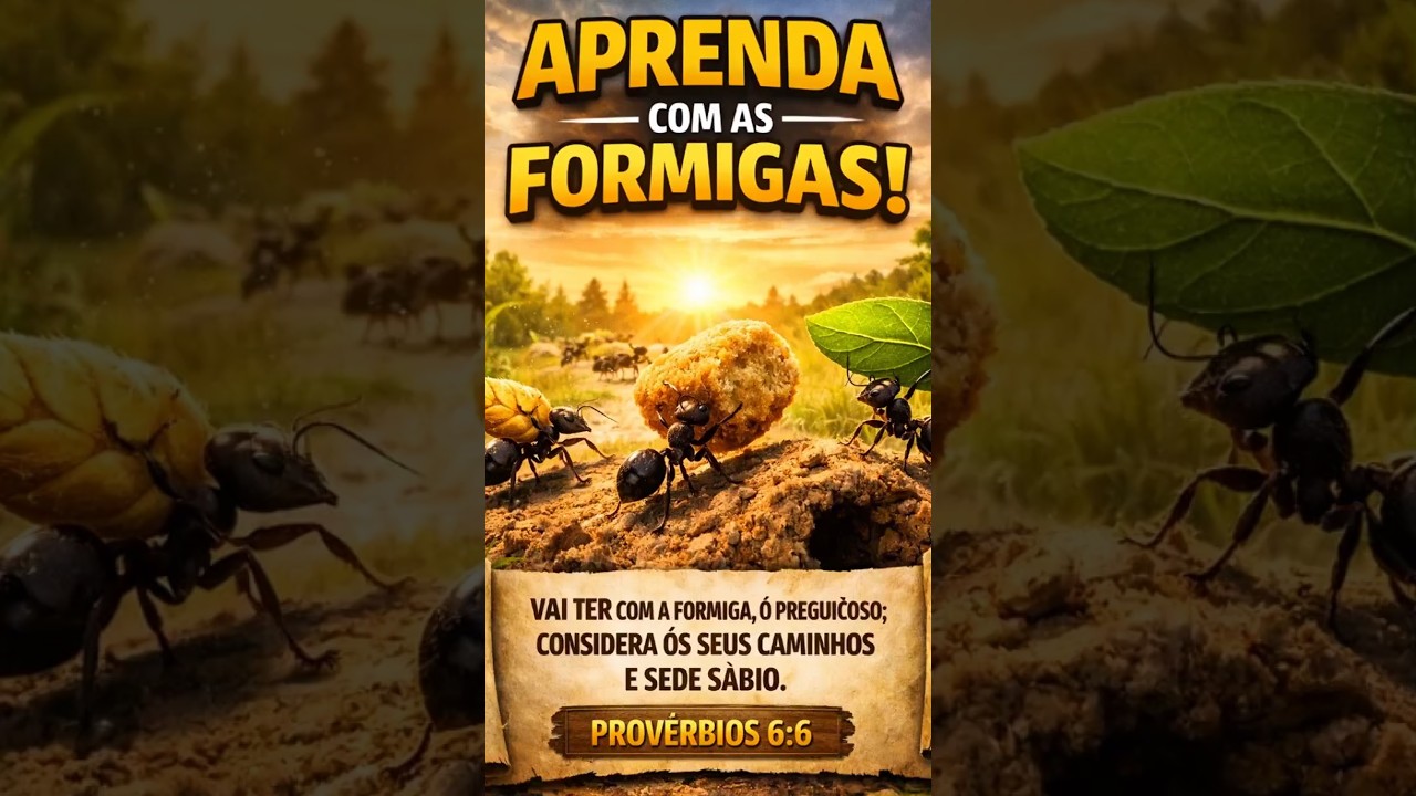 ⚠️ APRENDA COM AS FORMIGAS | PROV&Eacute;RBIOS 6:6