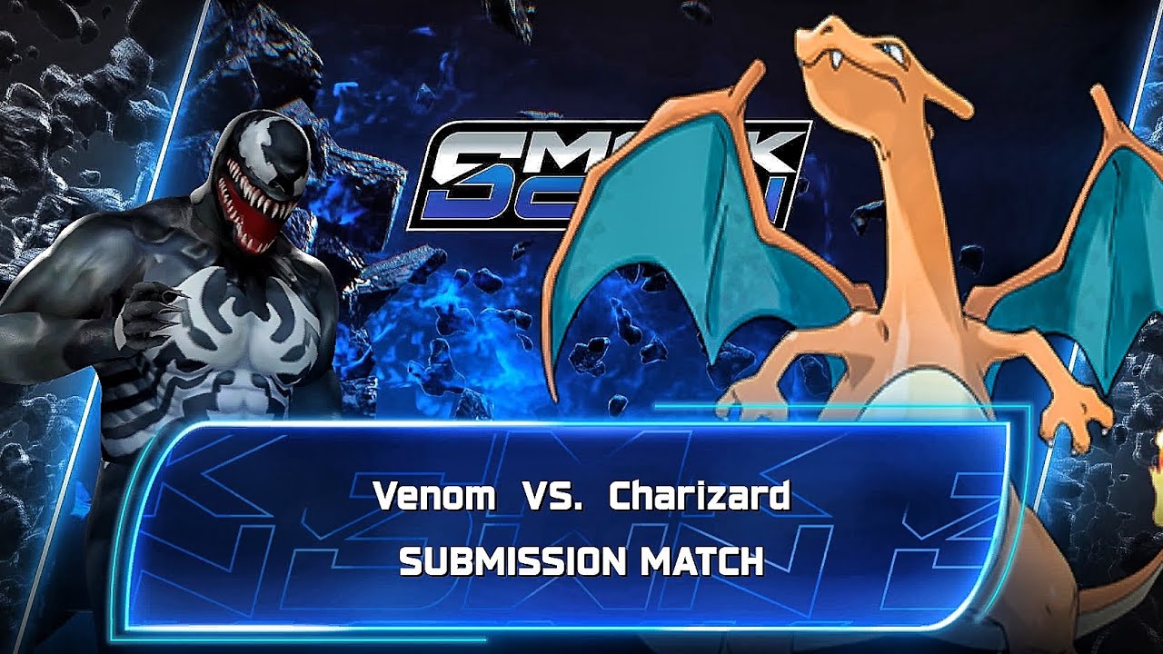 Venom Vs Charizard - Submission Match At WWE MAIN EVENT