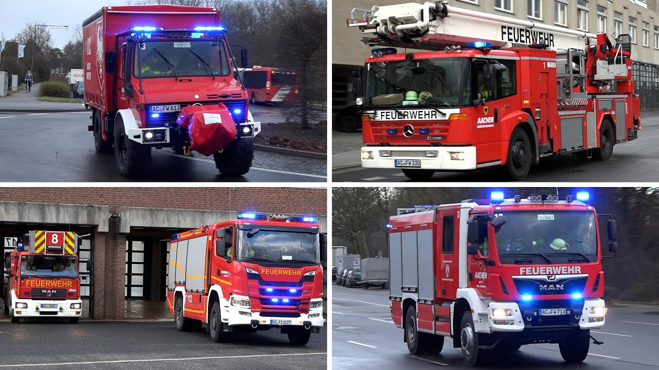 [GW-L Unwetter] Sturmtief Bernd zieht über die StädteRegion Aachen | Einsatzfahrten