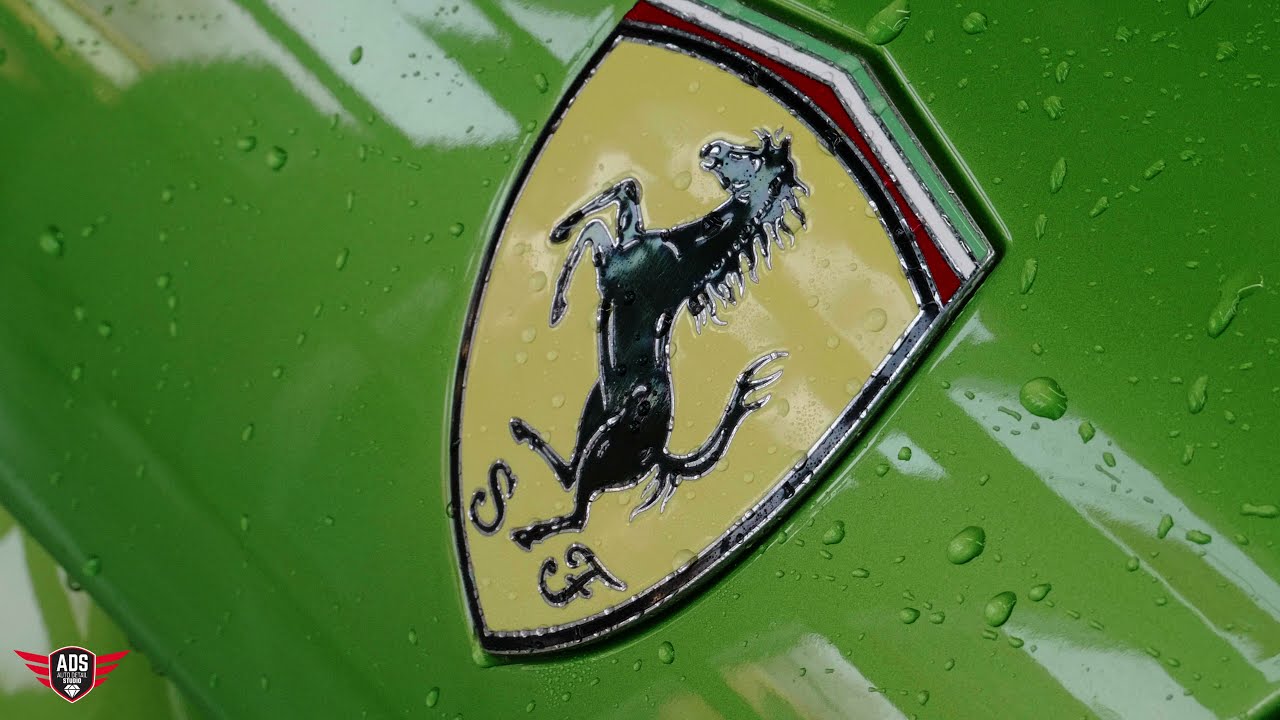 Lime green on Ferrari F12 Berlinetta vs ADS Detailing