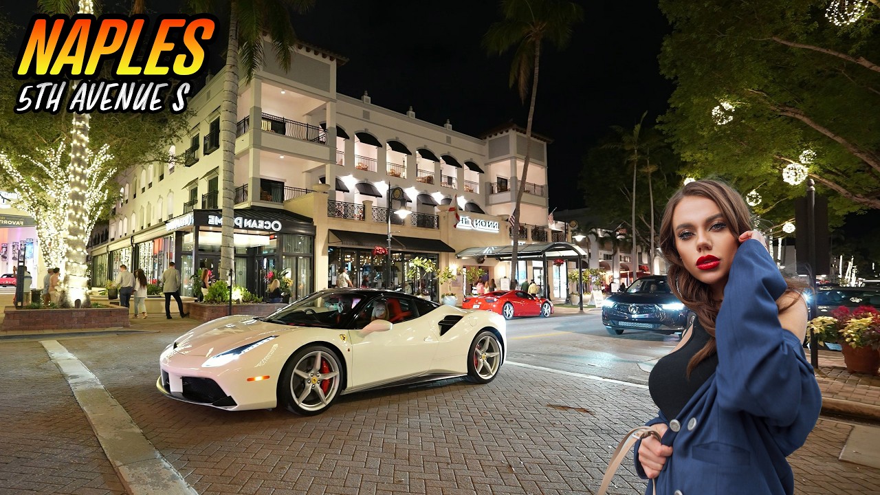 Evening Charm of 5th Avenue South Naples Florida