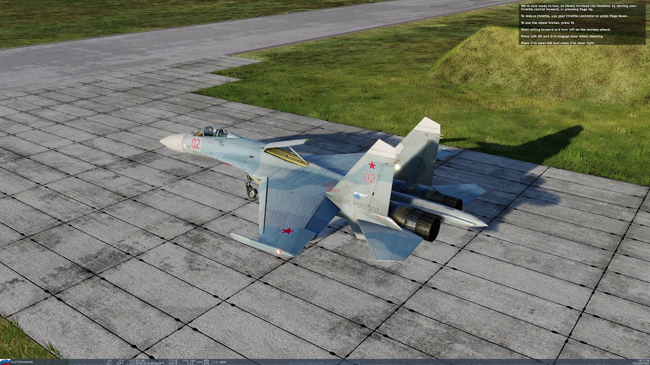 DCS World - Su 27 - Start Up (Tutorial) (4K)