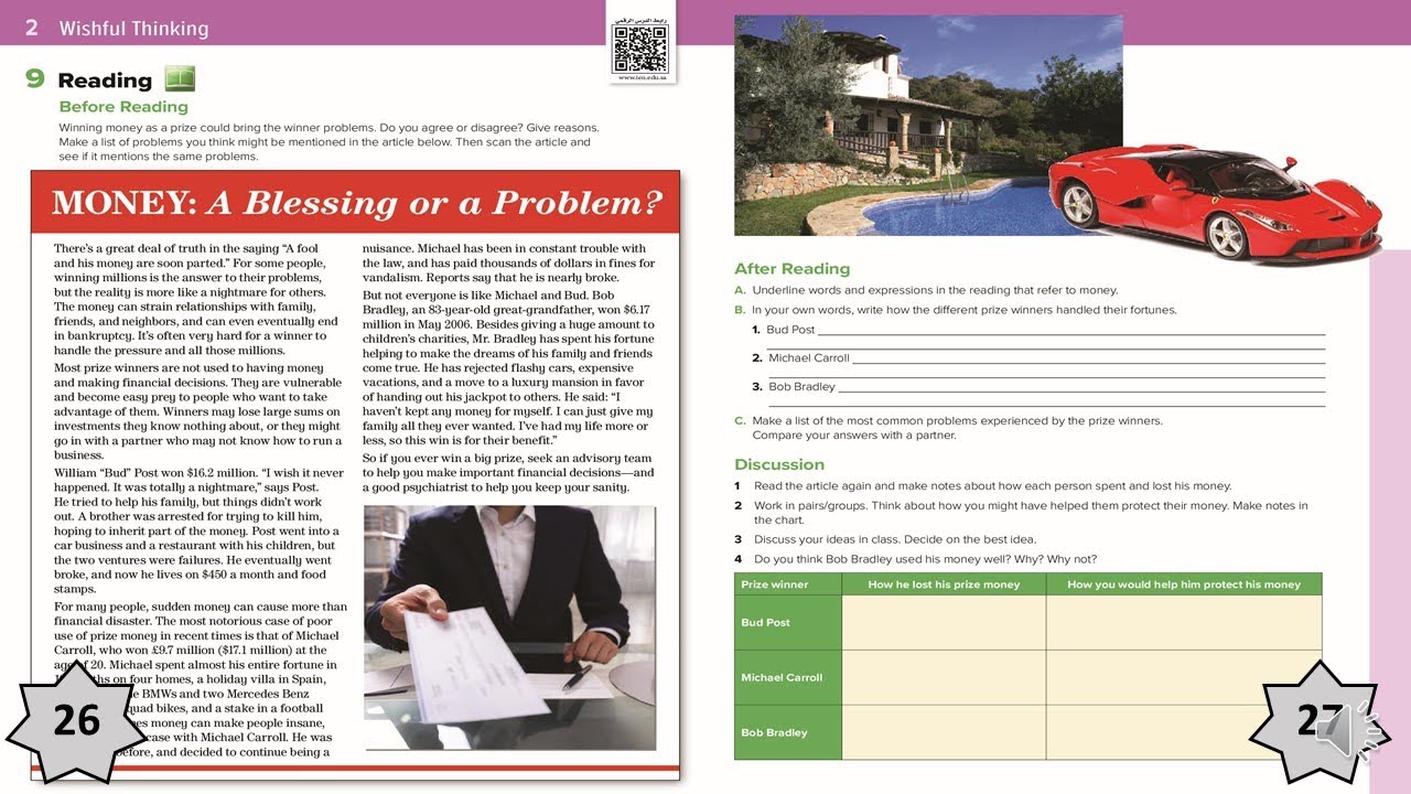 Mega Goal 2 - Unit 2 - Lesson 4 - Reading - Pages 26 - 27