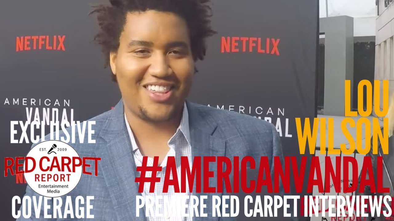 Lou Wilson interviewed at Netflix Premiere of American Vandal #NowStreaming