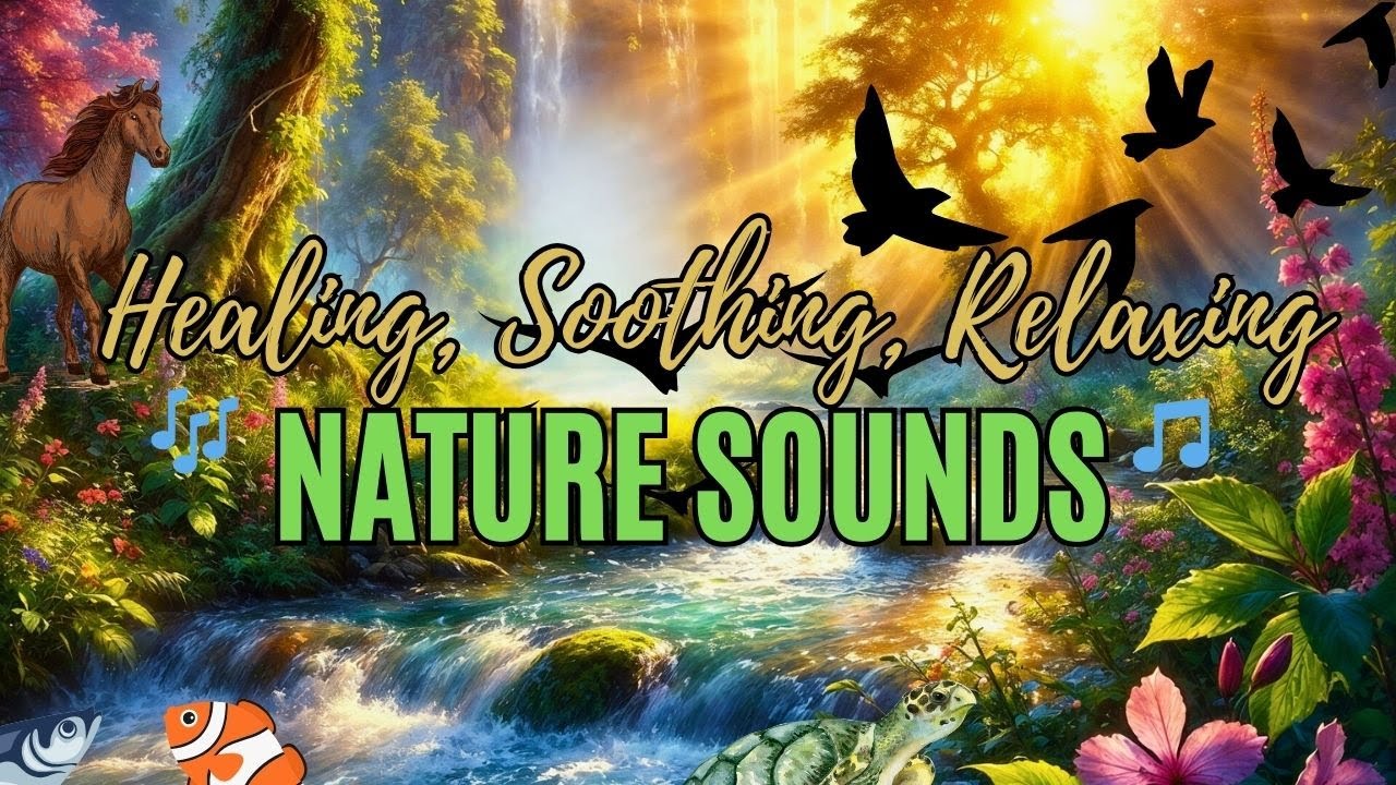 Healing and Soothing Nature🍃🌲Sounds and Music 🎶 at 432Hz for Deep Relaxation