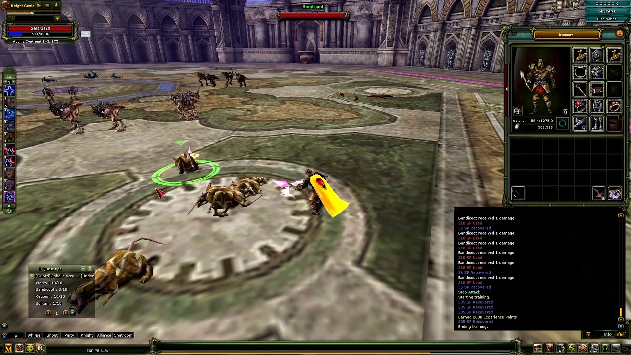 Knight online Hapis Manasız Hızlı çıkma