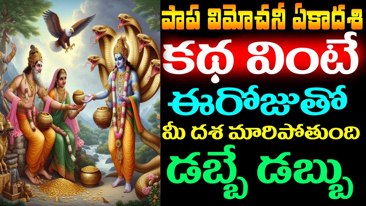 పాప విమోచనీ ఏకాదశి కథ వింటే ఈరోజుతో మీ దశ మారిపోతుంది ! డబ్బే డబ్బు || Papa Vimochani Ekadasi Katha