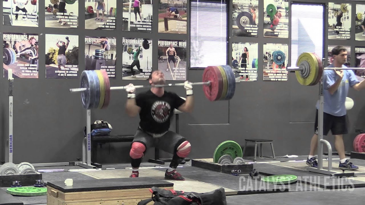 Vasily Polovnikov Clean with no Jump Workout up to 210 kg (463 lbs)