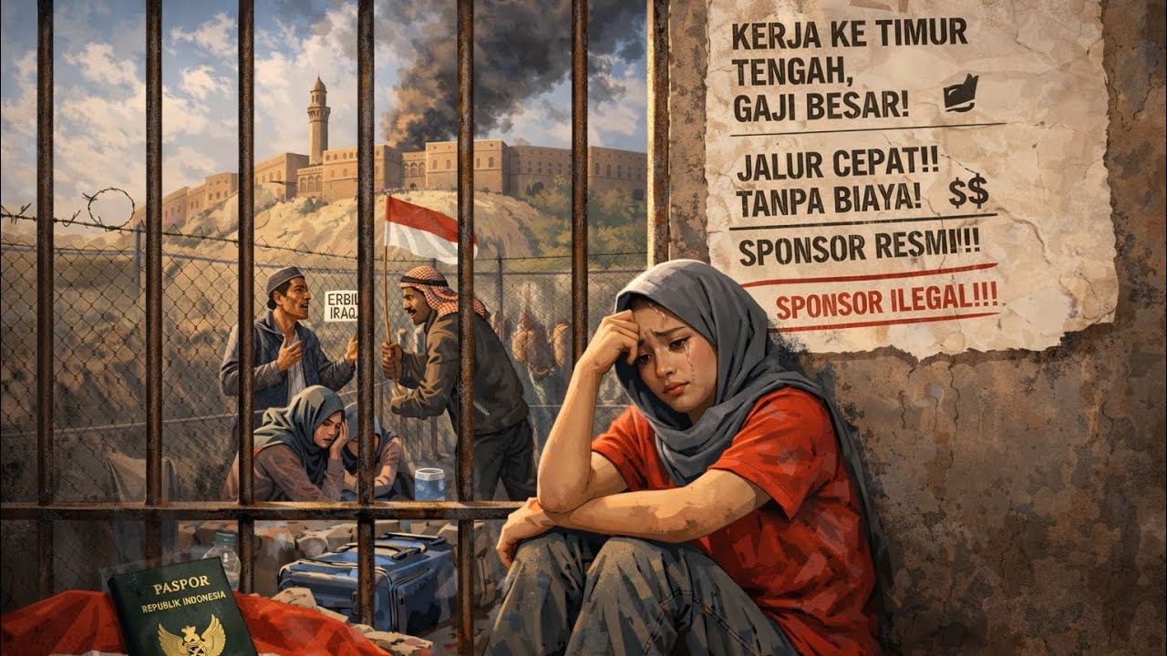 PMI Yang Terjebak Di Negara Erbil/Irak, Akibat Rayuan Sponsor Ilegal & PT Siluman Akhirnya Pulang