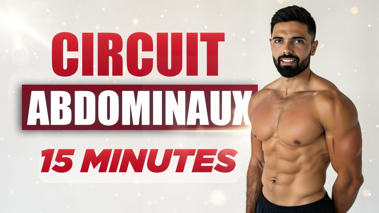 Circuit Abdos à la Maison – Séance Complète 15 Minutes Sans Matériel | Renforcement & Ventre Plat