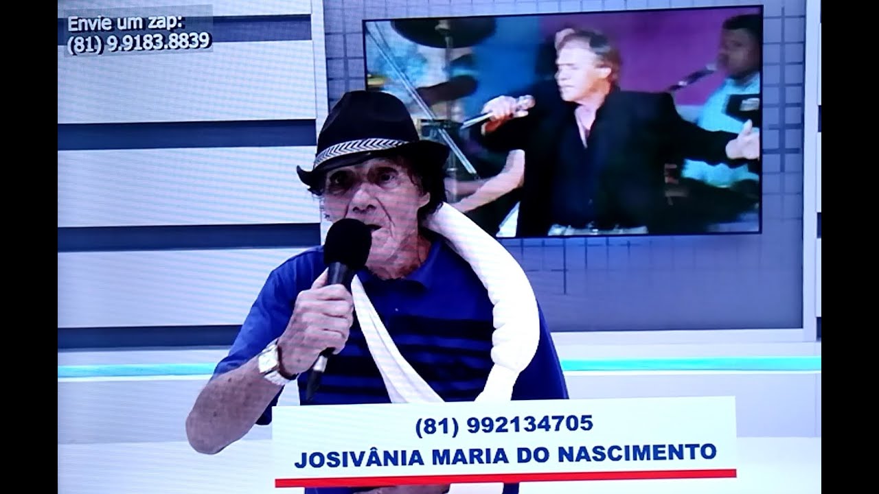 Cantor RODRIGO OTARÓLA (O Cantor foi recebido por programa de TV no Recife).