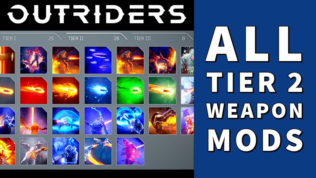 All Tier 2 Weapon Mods Tested & Explained - Outriders