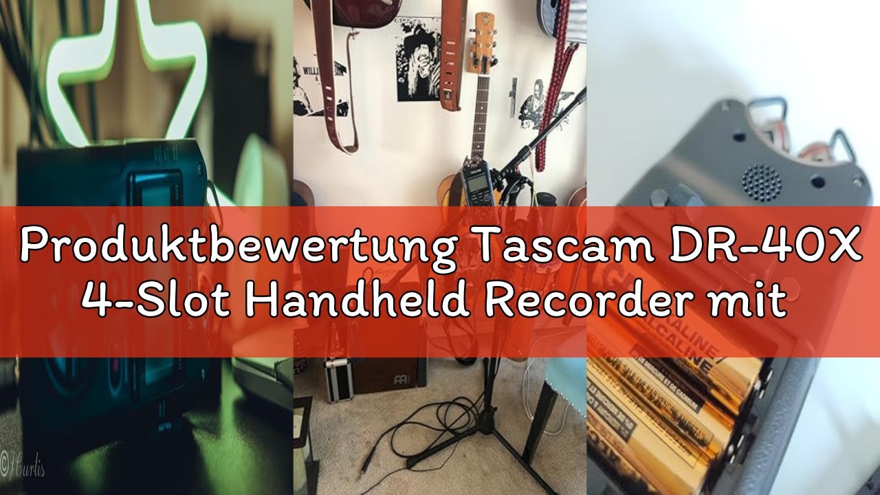 Produktbewertung Tascam DR-40X 4-Slot Handheld Recorder mit USB-Schnittstelle