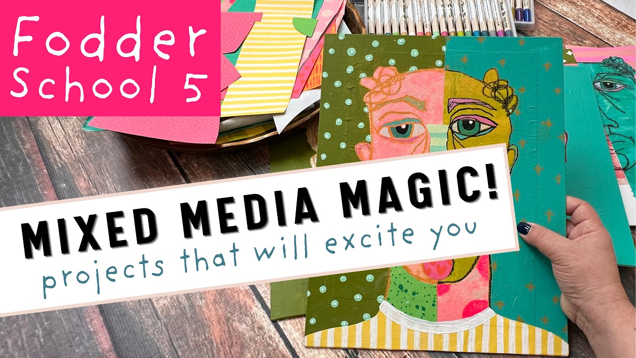Fodder School 5, первая половина: Коллажные проекты в смешанной технике, которые вас вдохновят!