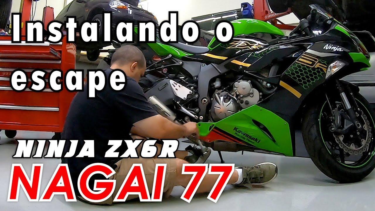 Instalando o Escape da Ninja ZX-6R - Escuta só o novo som da VERDONA!