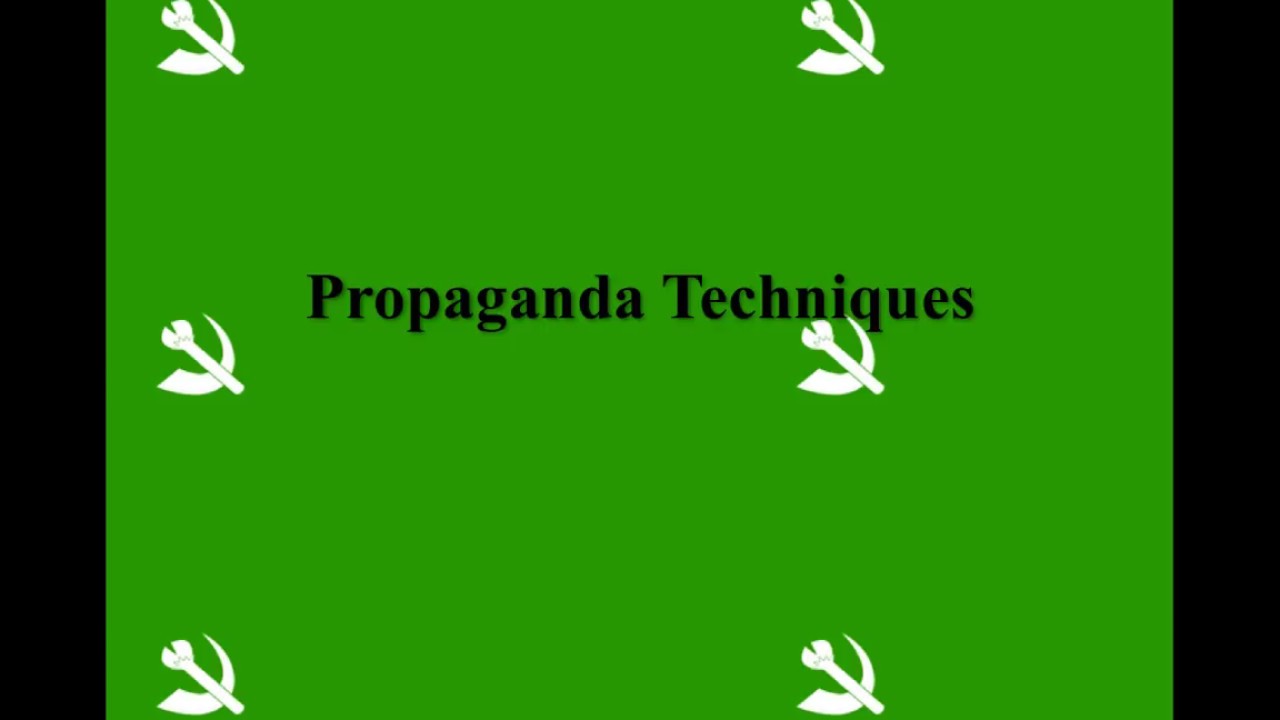 Propaganda TECHNIQUES and Their Use in Animal Farm