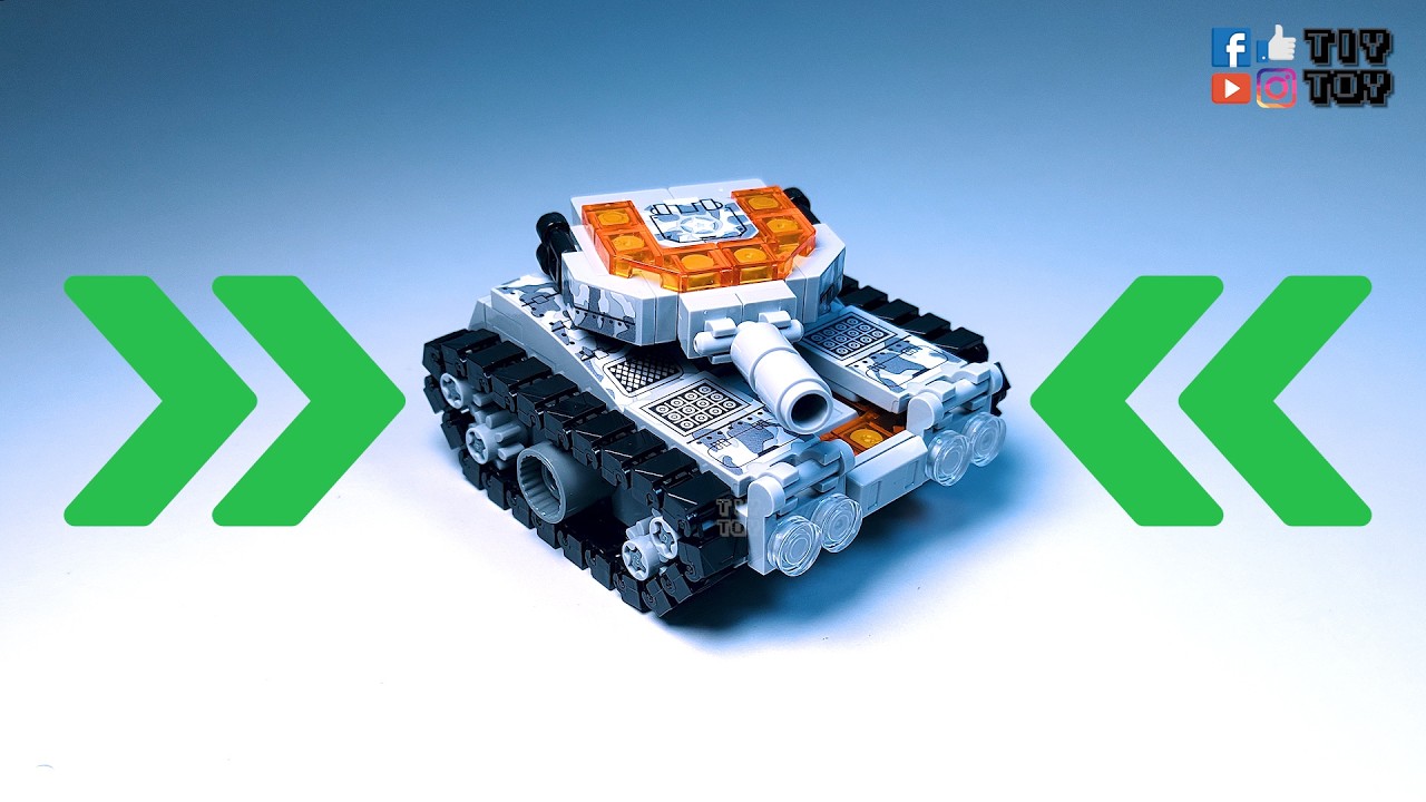 💣 MIND-BLOWING Custom LEGO SEMBO Block Military Winter Tank MOC Tutorial ЛЕГО