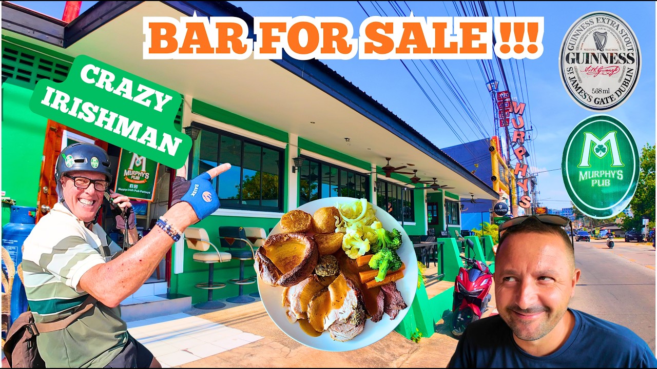 Ирландский бар в Паттайе. Воскресный обед продается.