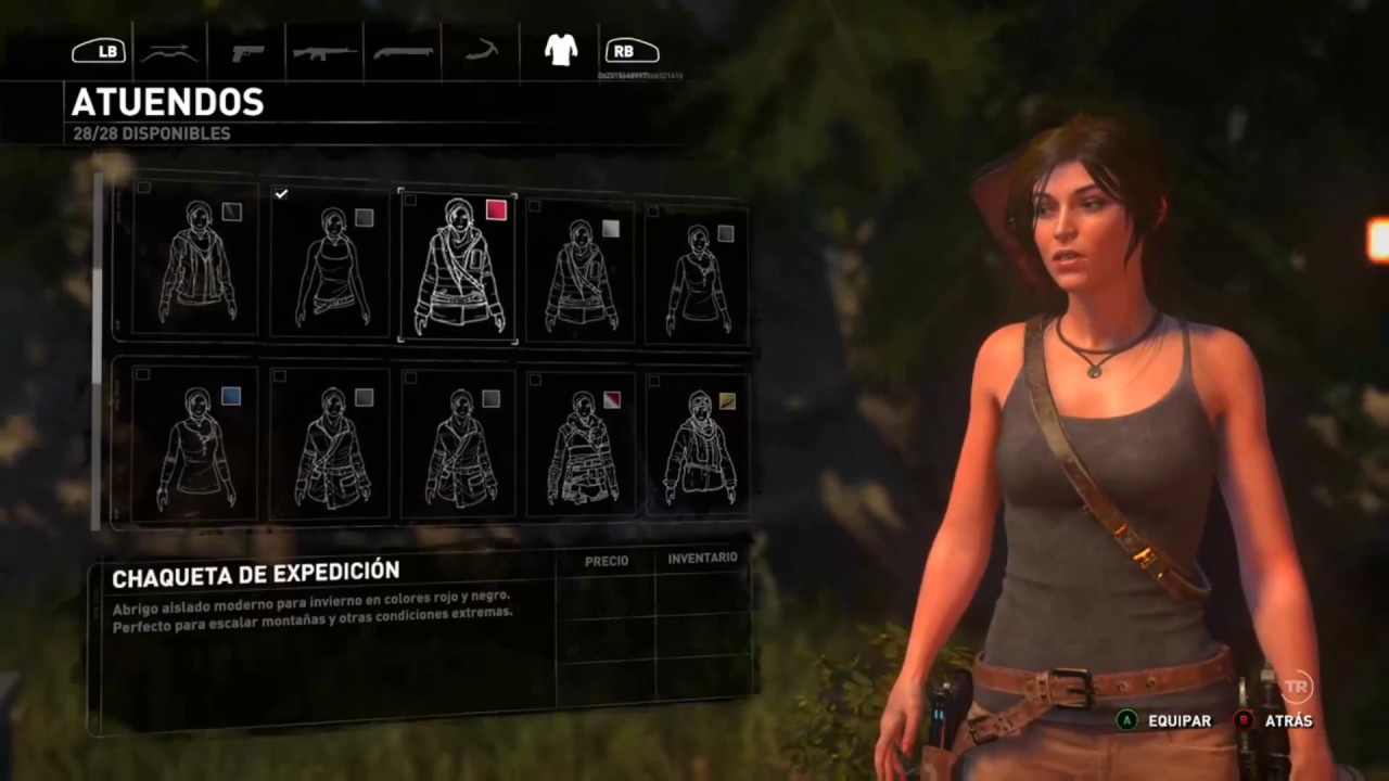 Rise of the Tomb Raider---TODOS LOS 28 ATUENDOS