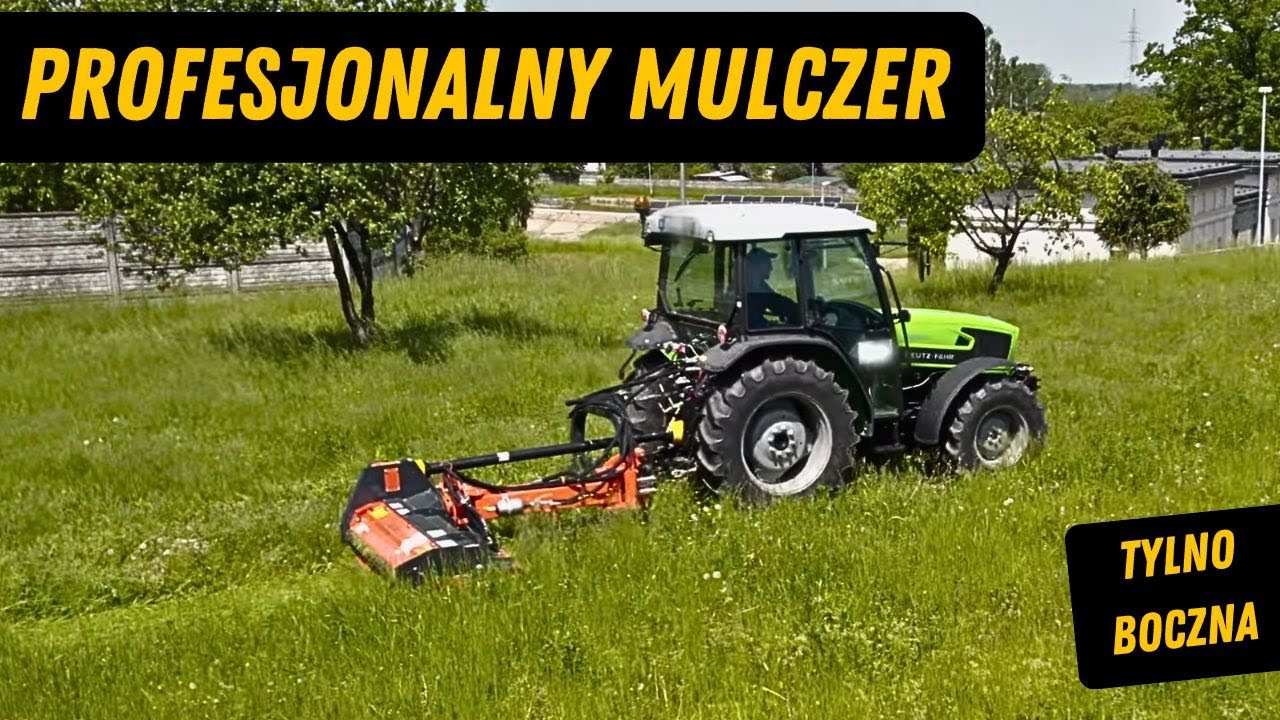 Profesjonalna kosiarka TYLNO BOCZNA. Pierwsze testy po zakupie - ORKAN KTBC/Z 160 i Deutz-Fahr 4080e