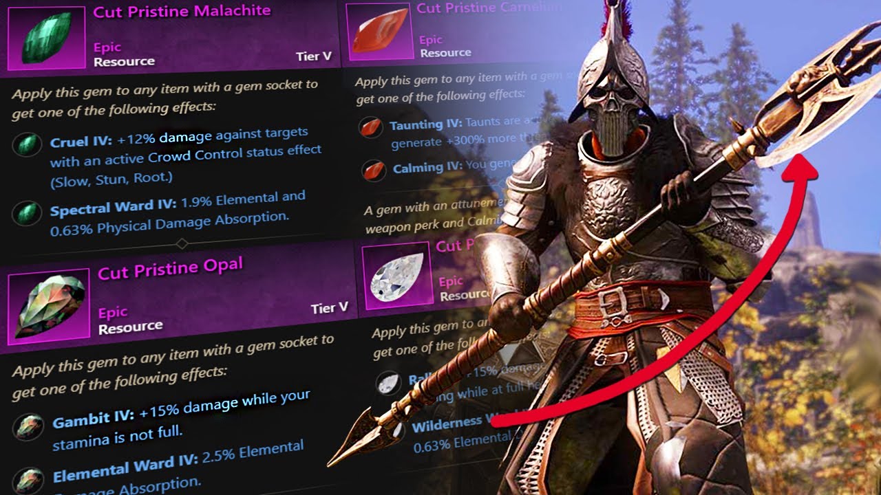 New World Gem Guide! Which Gems to Use For Each Weapon + Expeditions!