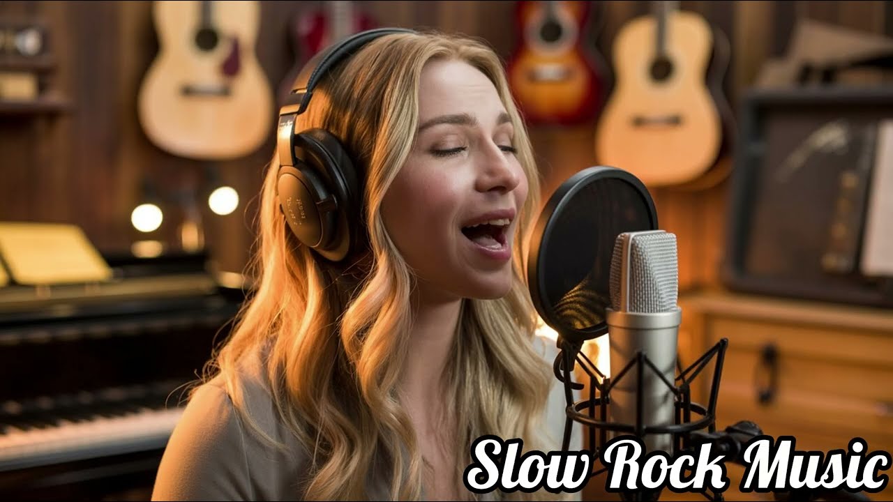 Golden Voice: Emotional Slow Rock Performance by a Blonde Singer