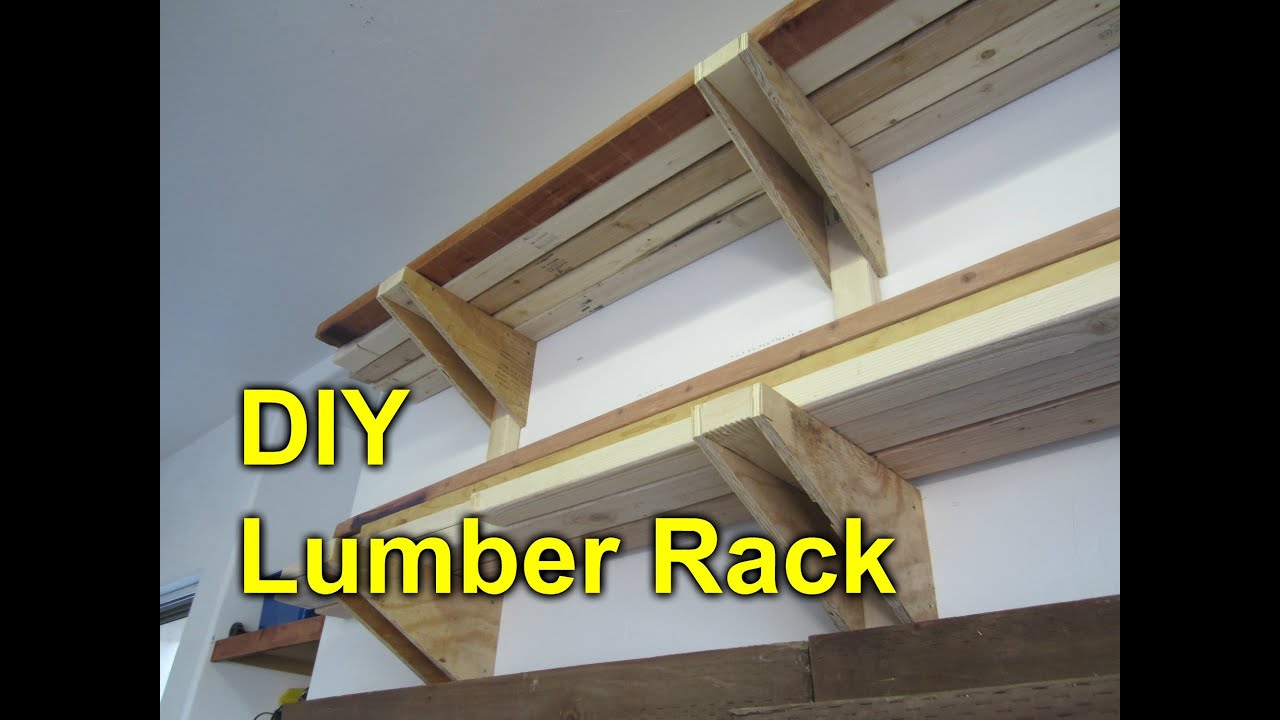 Garage Lumber Rack - Easy Cheap DIY Project