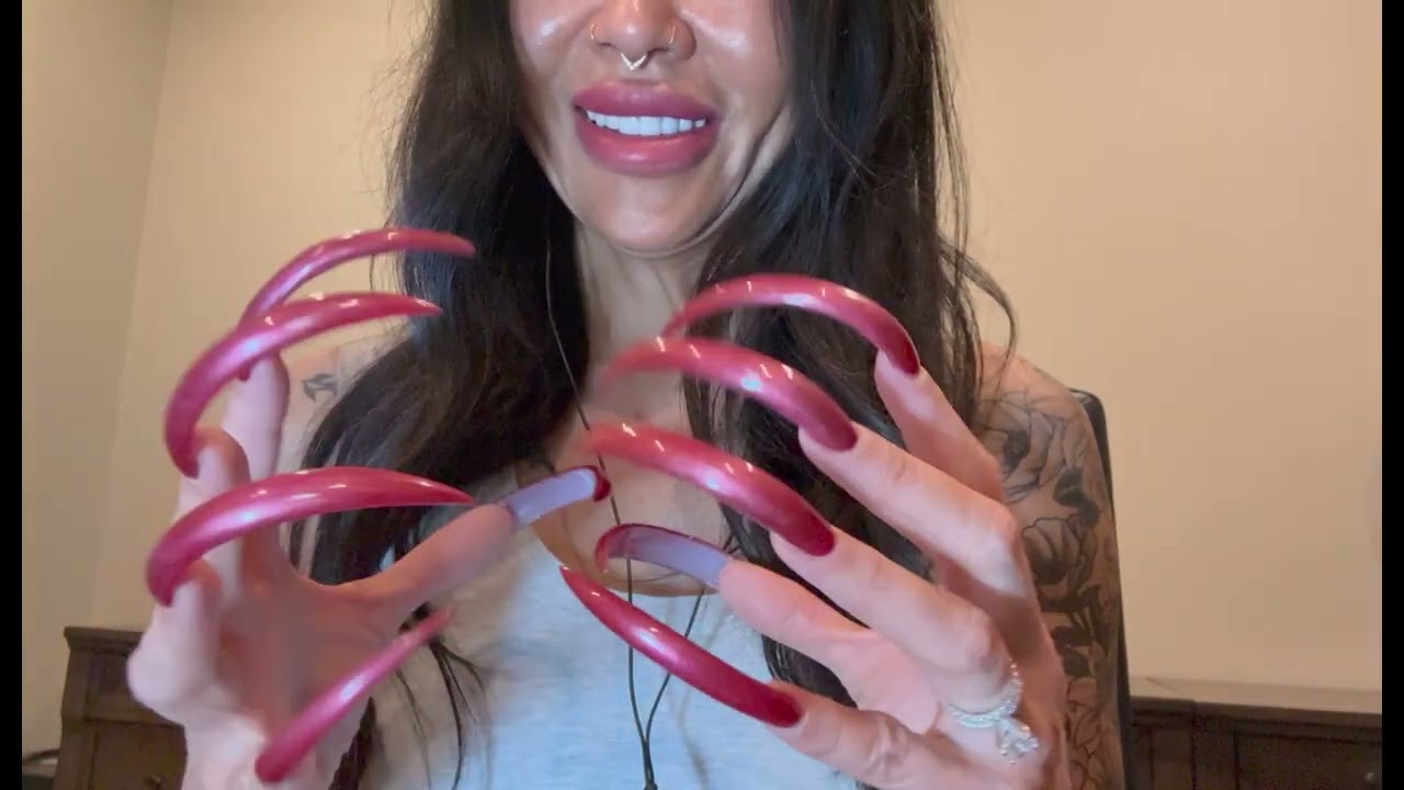 ASMR | Long Nails Tapping with Affirmation Overlay