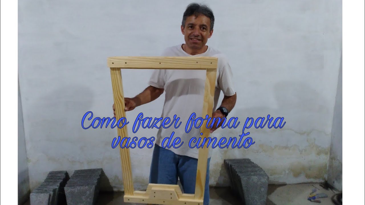 Como fazer forma para vasos de cimento - Artes Antônio Carlos