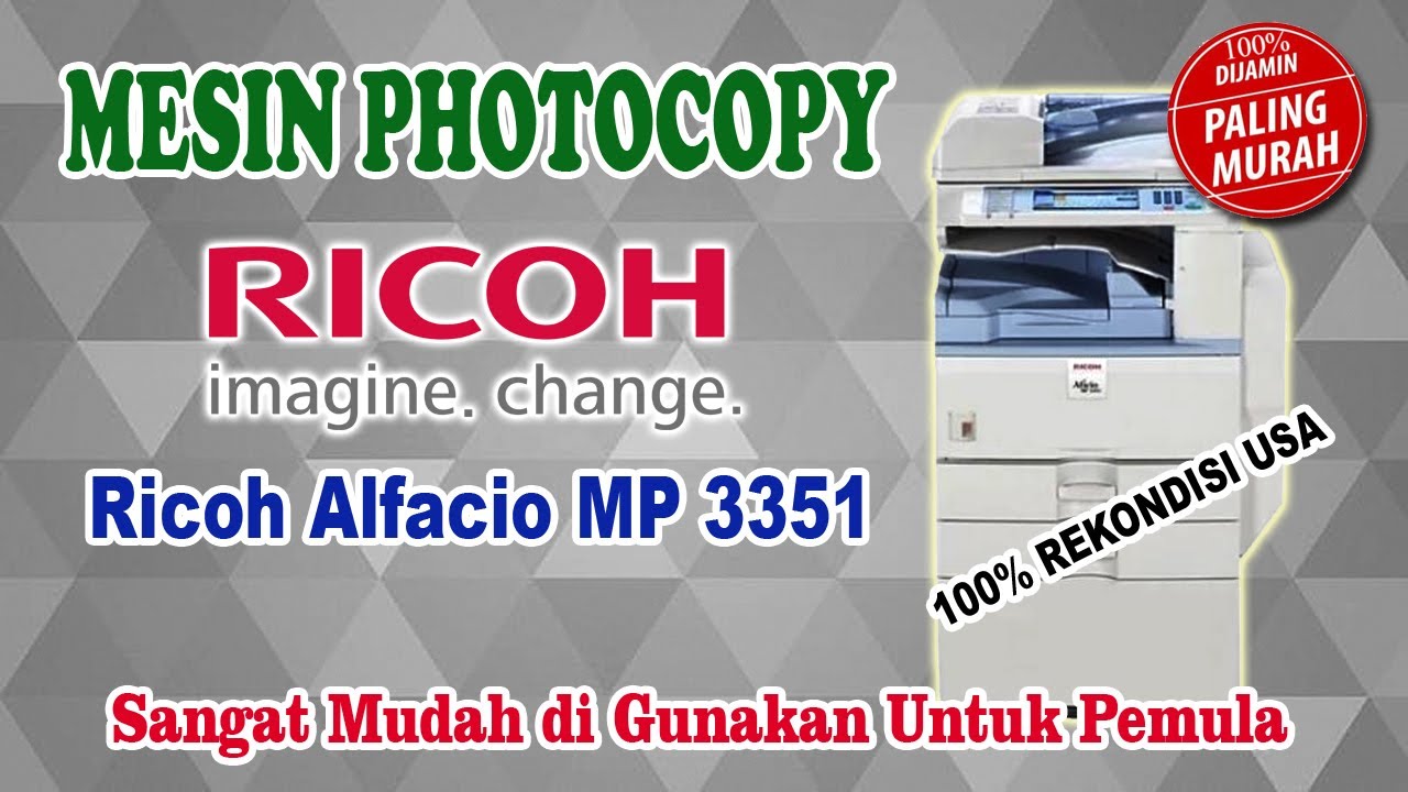 Riview mesin photocopy Ricoh MP 3351, untuk Usaha Pemula