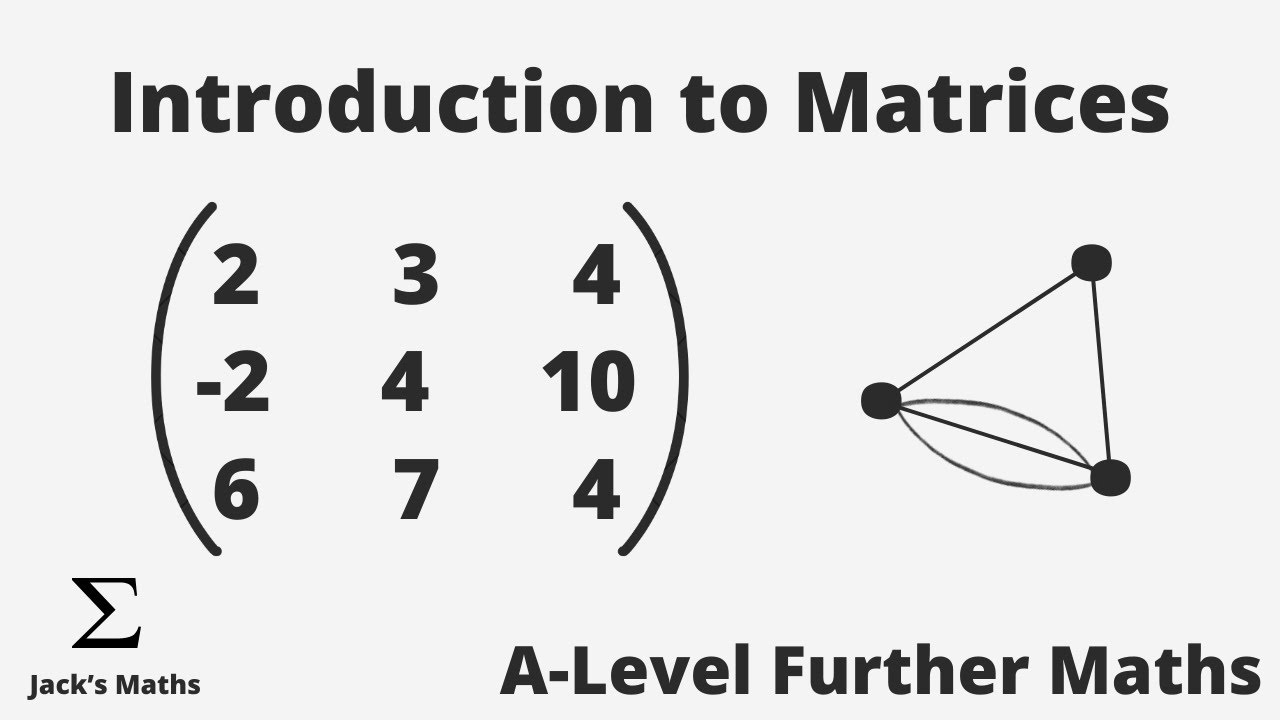 Introduction to Matrices (Matrices 1) | A-Level Further Maths