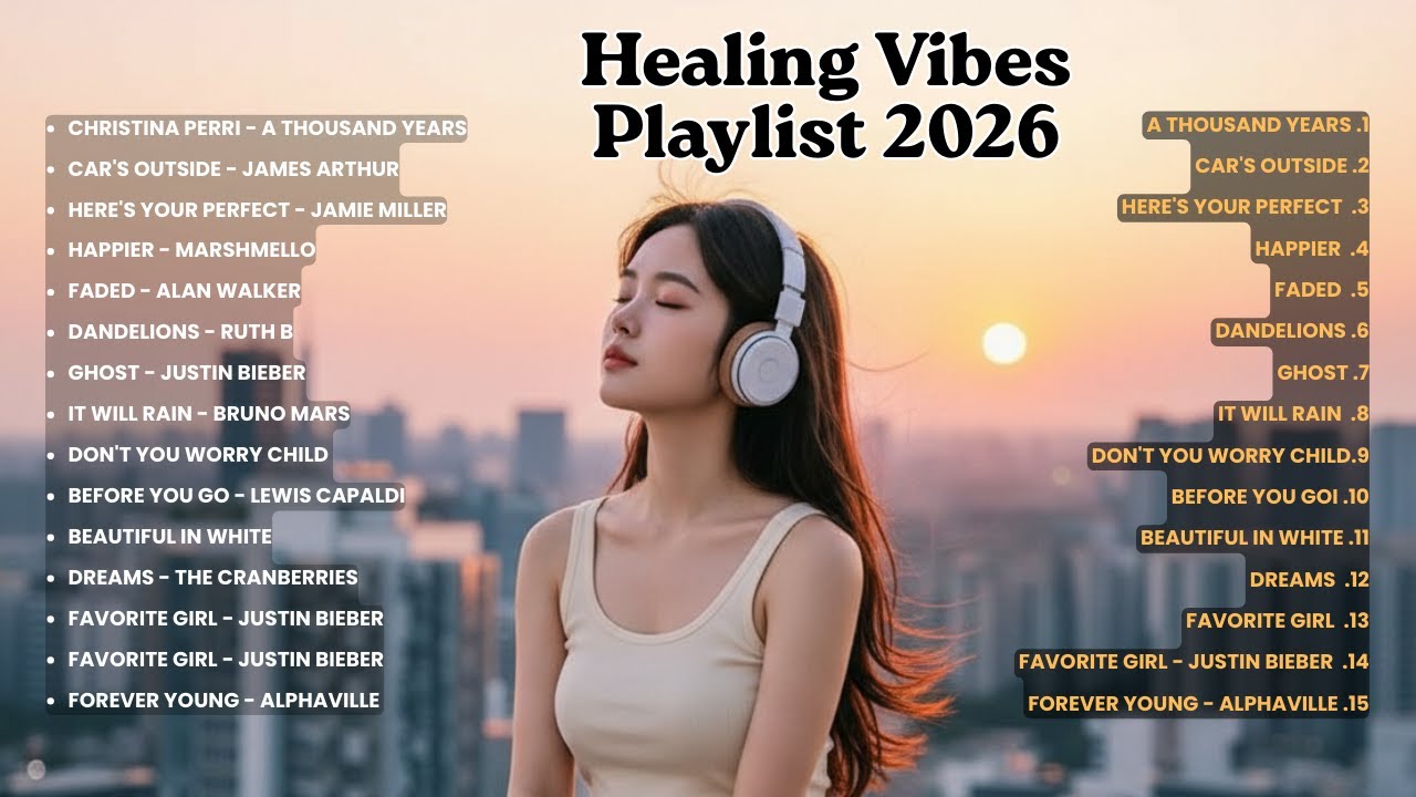 Chill Songs Trending 2026🎶 || Playlist Healing English Song - A Thousand Years, Car's Outside, Faded