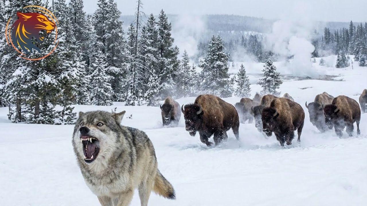 O Último Lobo – O Mais Corajoso na Floresta de Gelo de Yellowstone | Documentários animais