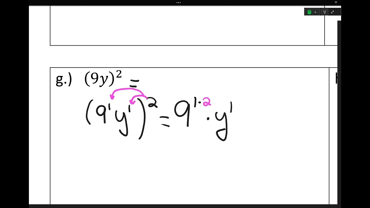 Unit 7: Multiplication Exponent Properties