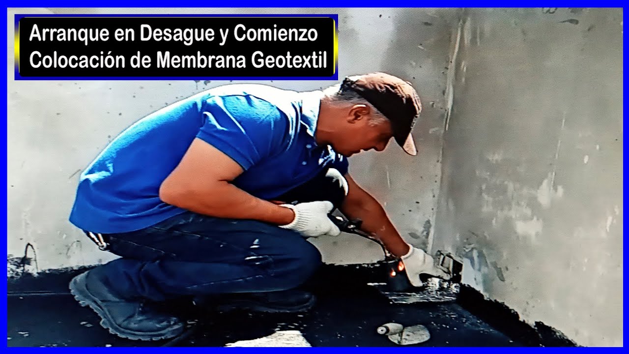 Como Arrancar Correctamente en Desague y Colocación Membrana Geotextil - Paso a Paso