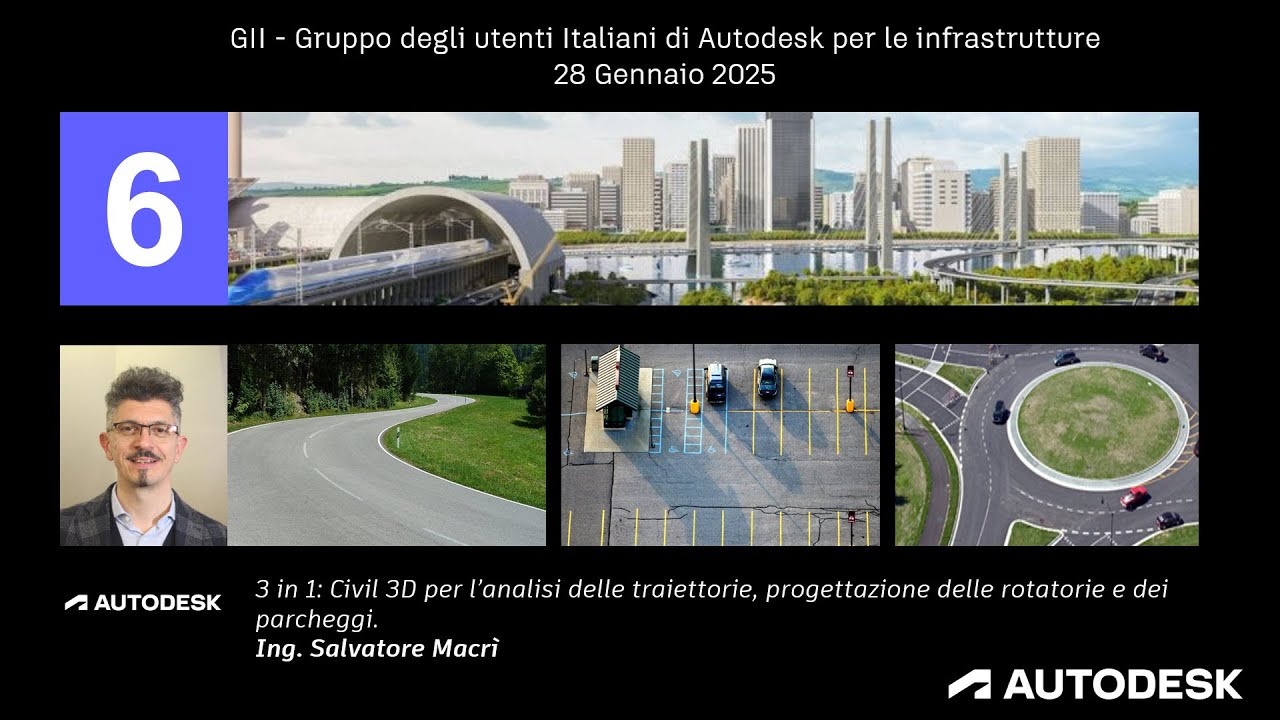 3 in 1: Civil 3D per l’analisi delle traiettorie, progettazione delle rotatorie e dei parcheggi.