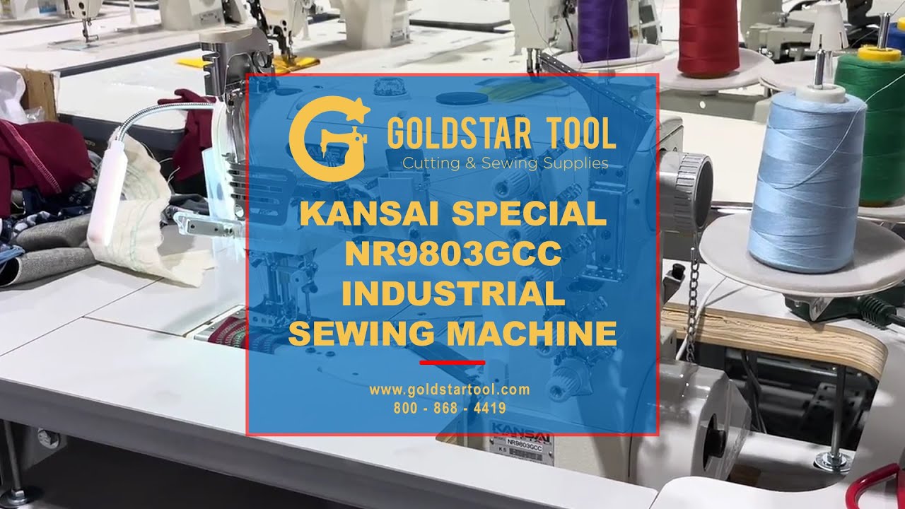 Product Showcase - Kansai Special NR9803GCC Industrial Sewing Machine -Goldstartool.com-800-868-4419