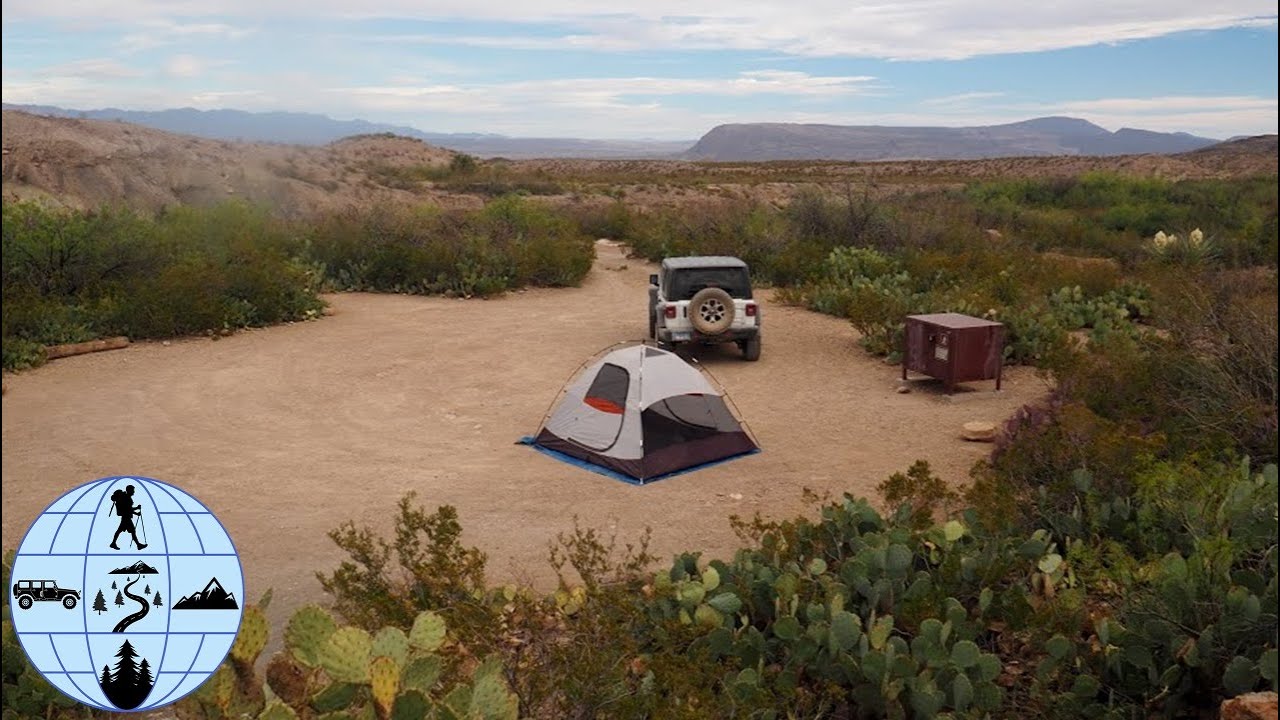Desert camping in Big Bend National Park