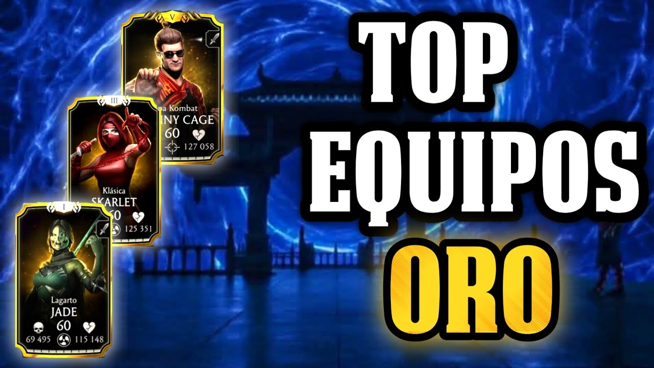 Top 5 MEJORES EQUIPOS DE ORO en MK Mobile! 2025