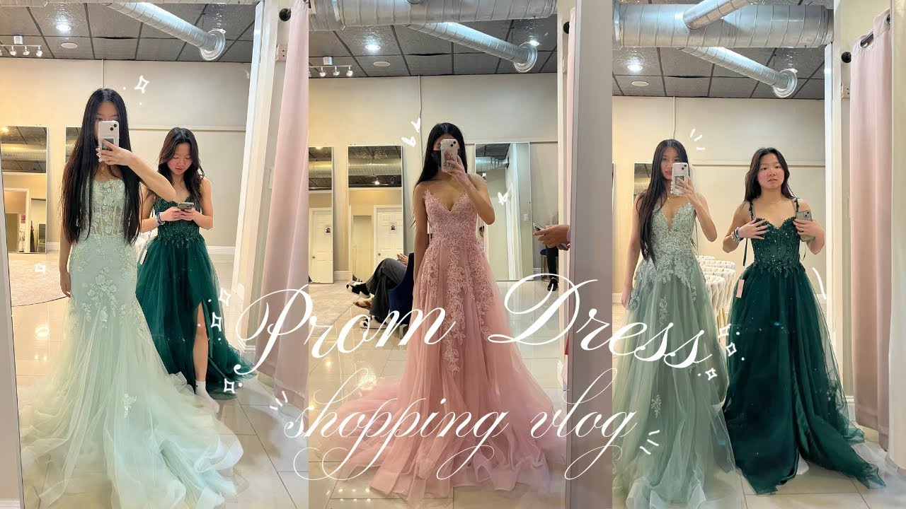 PROM DRESS SHOPPING VLOG! (i peaked in high school)