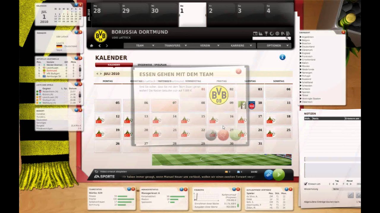 Let`s Play Fussball Manager 11 - Teil 01 [HD/DE]