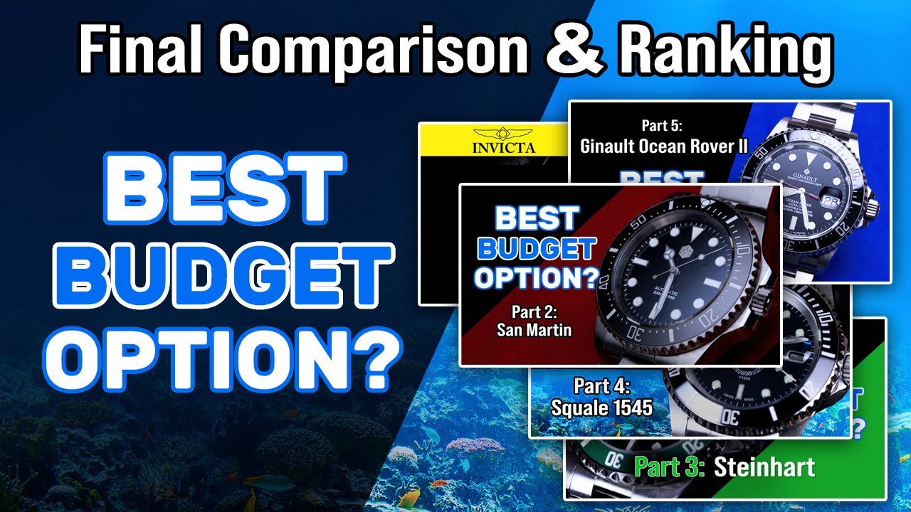 Final Comparison and Ranking - Best Affordable Rolex Sub-Style Option? 5 Watches, Who Will Win?