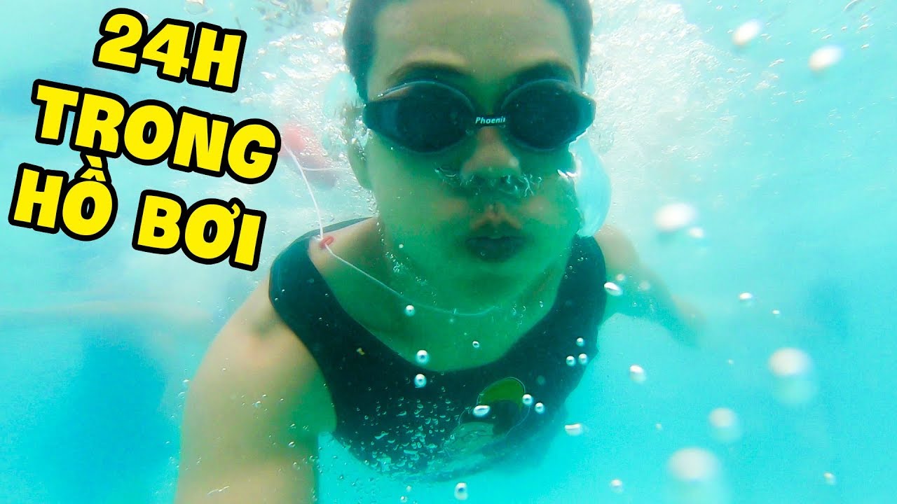 THỬ THÁCH 24 GIỜ SỐNG TRONG HỒ BƠI (Oops Banana)