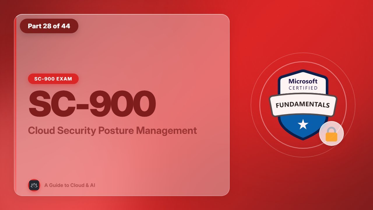 SC-900 EP 28: Cloud Security Posture Management