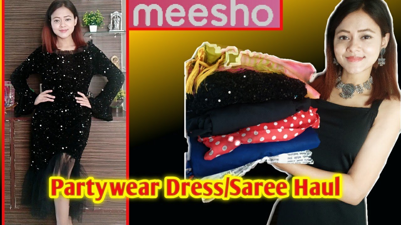 Meesho Haul | Meesho Dress Haul | Meesho Partywear Dress/Saree/Gown/Jewelry Haul | Meesho