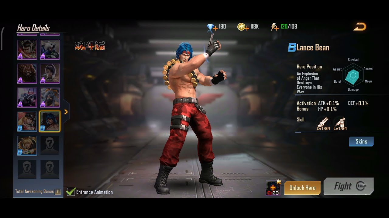 Garena Contra Returns : All Hero's