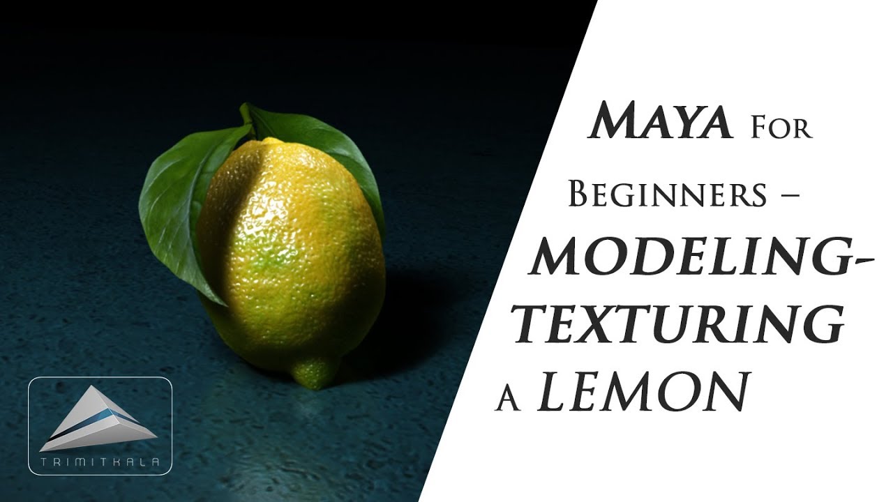 Maya для начинающих: моделирование и текстурирование лимона — обучающее видео | Learn Maya